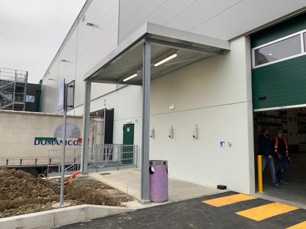 Eolo - Piacenza DC5 tettoia, carpenteria industriale
